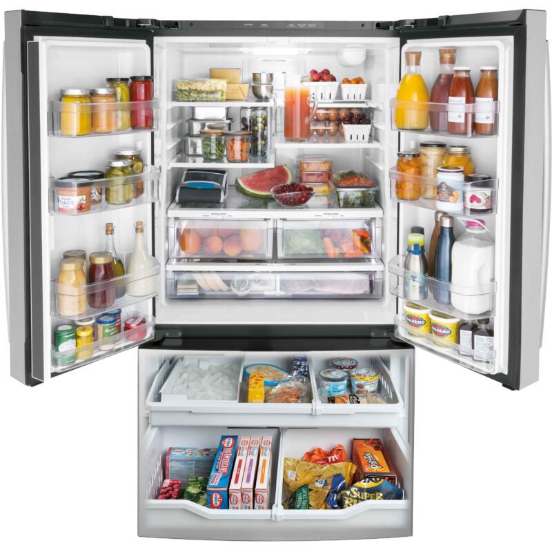 Energieverbrauch von einem Side by Side Kühlschrank hängt ab, von wie oft Sie die Tür(en) öffnen